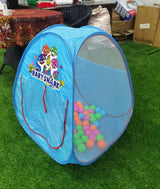  pinkfong Blue play tent with Baby Shark characters .