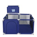 Blue indoor play pen