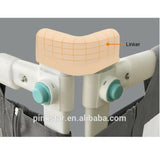 Linker component of a portable toddler bedrails and protectors.