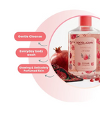 Roots & Glow Women’s Shower Gel 350ml Refreshing Cleanse & Nourishing Glow Luxurious daily shower gel inspired by the beauty of blooming pomegranates.