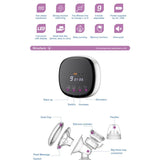 Silicone electric breast pump featuring a soft silicone breast shield, adjustable suction levels, quiet motor, rechargeable battery, compact lightweight design, leak-resistant milk collection container, and easy-to-clean detachable components.