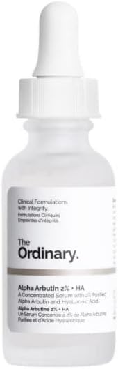 The Ordinary Original Alpha Arbutin al 2% + HA Ácido hialurónico | 30 ml | Brightening Serum for Skin Improves Pigmentation