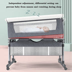Twin Bassinets for Twins - Adjustable, Mesh, Storage - Bedside Sleeper in 2 Colors!
