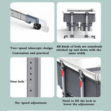 Collapsible twin bed bassinets bedside sleeperwith telescopic design features. 