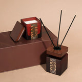  wood -tone Decorative candle and diffuser set 