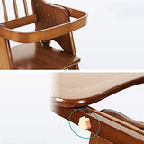 Wooden chair with a close-up of a small rubber block .