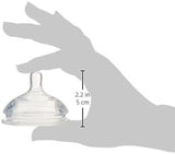 Comotomo Silicone nipple with a hand holding it, showing its size.