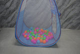pinkfong Blue babyhut with colorful balls .