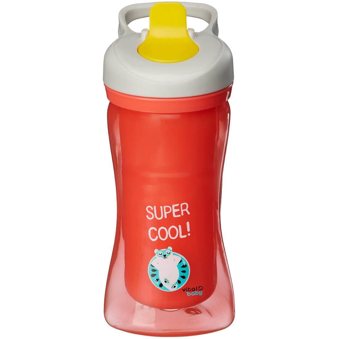 Vital Hydrate red bottle.