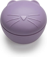 Purple cat-shaped Melii silicone Purple container with lid 