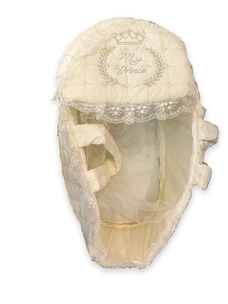 my prince baby carry cot with lace 