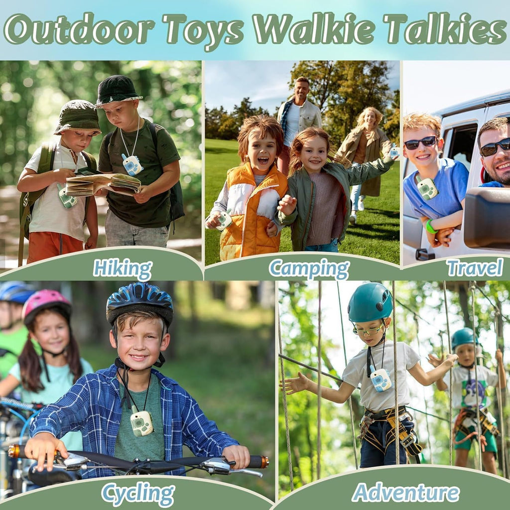 Dinosaur Walkie Talkie Toys 2 Pack, Long Range Walkie Talkies for Kids, Outdoor Camping Toys & Games, Birthday Gifts For Boys And Girls.