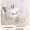 Oval Wooden Crib 4-in-1 with Rocker including bedding set and Mattress