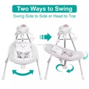 Soft Electric Musical Vibrating Bouncer, Swing, and Rocking Chair with Rotating Light Toys: The Ideal Baby Entertainment Center