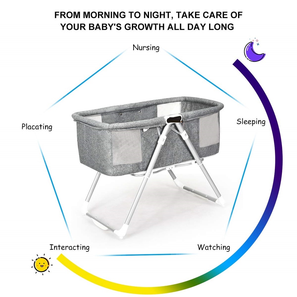 Foldable Baby Bassinet - A 2-in-1 Solution for New Parents solution from babylife