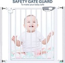 Baybee Auto Close Baby Safety Gate Size 75 -85cm , Extra Tall and Wide Baby Child Gate, Easy Walk Thru Pet Dog Gate for House, Doorway  Staircases |
