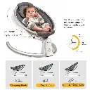 Hot Mom Cotton Electric Baby Bouncer with Bluetooth and LED Touch Screen