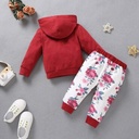 Baby Girl Clothes Flower Print Clothing Set Long Sleeve Hoodie Pants 2 pcs Infant I Am My Dady Girl And My Mommy World