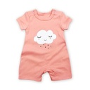 Summer Newborn Popular Short Sleeve Cotton Baby Romper Clothes cloud
