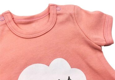 Summer Newborn Popular Short Sleeve Cotton Baby Romper Clothes cloud