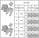 Baby Kids Boys Girls Elephant Print Long Sleeve Rompers Pants Hat Outfit Set