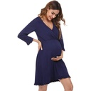 Maternity Sleep Nursing Dress_Sleeve Pregnancy Dress