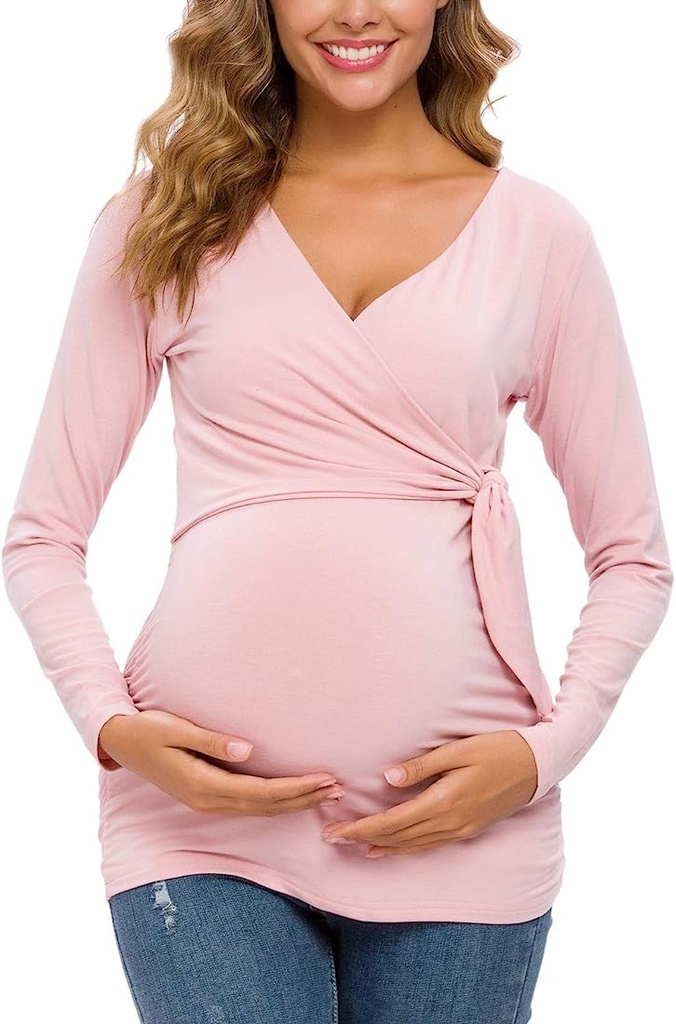 Maternitys Long Sleeve Shirts Pregnant Women