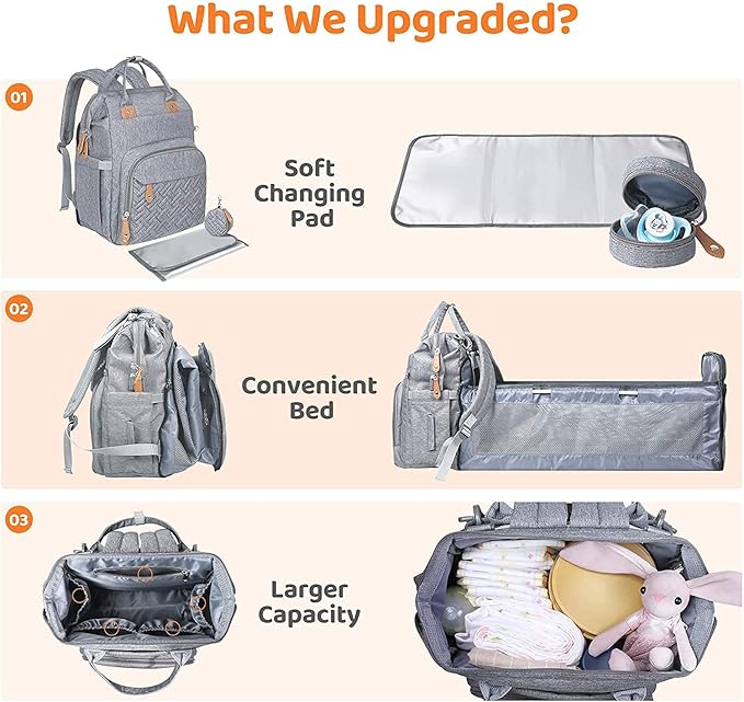 3 In 1 Traveling Diaper Bag