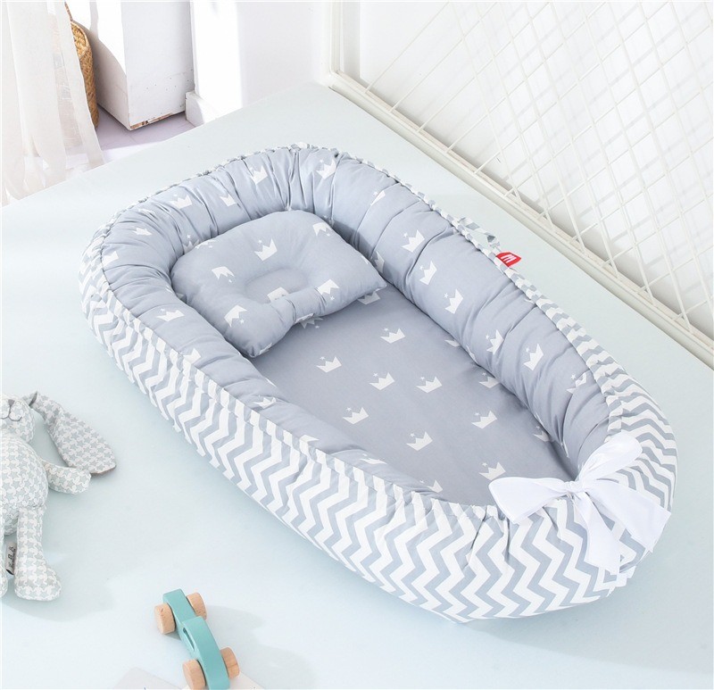 Baby Nest 100% Organic Breathable Baby Portable Crib