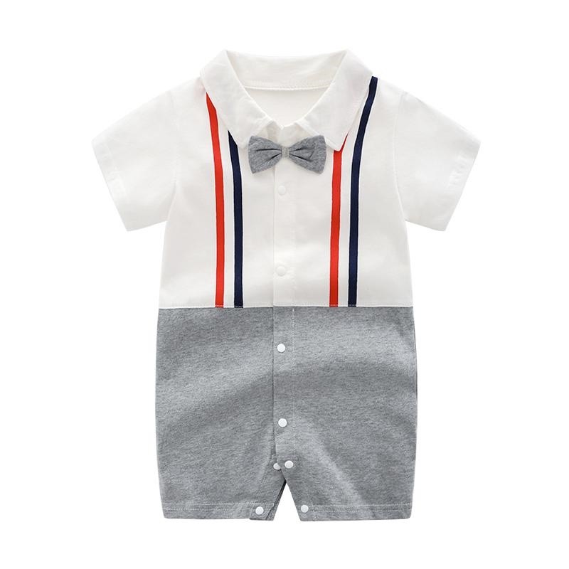 baby romper with tie