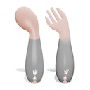 Babyjem - Plastic Angled Fork and Spoon Set 6Months+