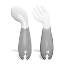 Babyjem - Plastic Angled Fork and Spoon Set 6Months+