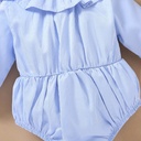 Candy cotton color baby girl bubble romper Autumn baby girl lace romper