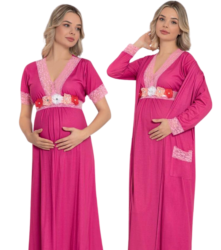 Jenika Collection Night Gown for Pregnant Women