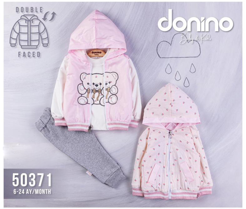 Donino Baby Girl 3 pcs Duble faced jacket set