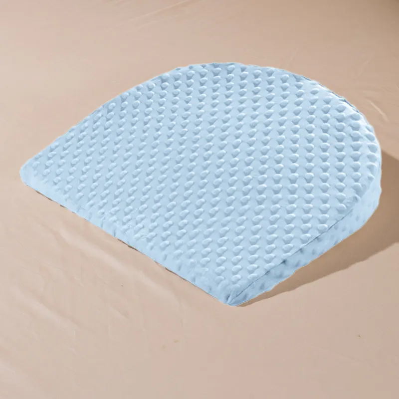Baby head protection pillow anti-milk overflow round tiltable pad cartoon wedge sponge baby comfort pillow