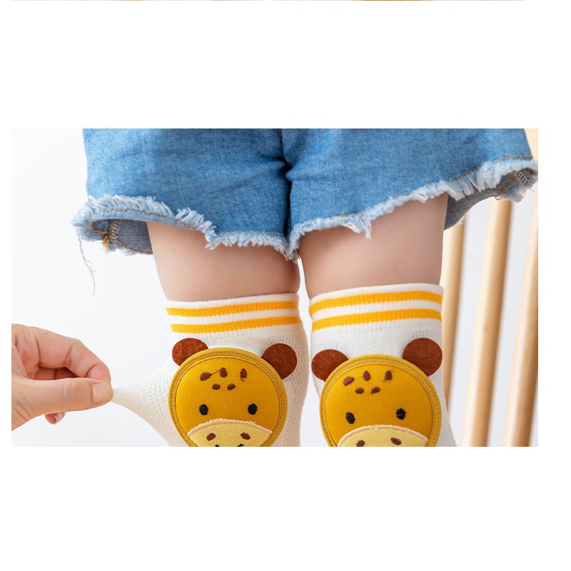 Cotton Cartoon Baby Knee Pads Anti Slip Crawling Protector