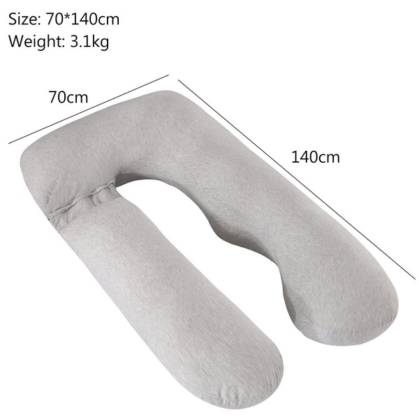 Detachable double U-shaped detachable washable pillow core side sleeping pillow pregnancy pillow polyester fiber
