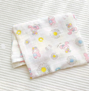 100% cotton Two layers muslin gauze baby security blanket plush-hug quilt blanket muslin baby blankets