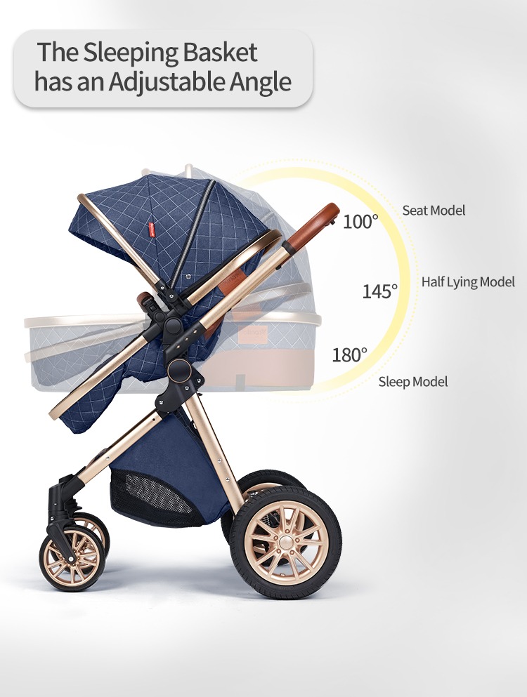 Luxury Multifunction Light Weight European Baby Pram Stroller