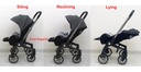 New 4 in 1 baby stroller Multi-functional Car Seat Stroller Baby Carriage Basket Portable Travel System