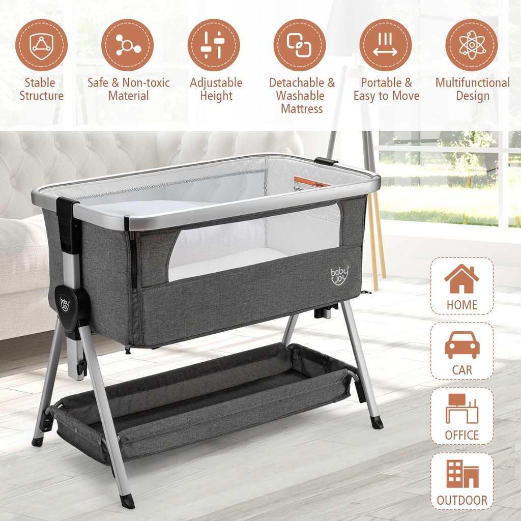 Angle Baby Bassinet Bedside Sleeper