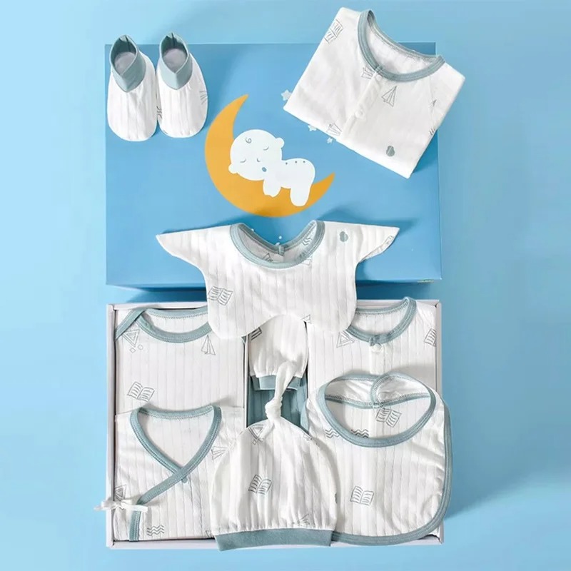 100% Cotton Boy New Born Clothing Summer Newborn Box Baby Clothes Gift Set