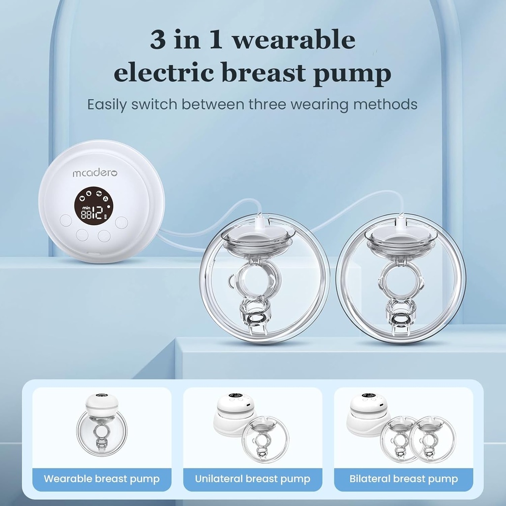 Breast pump Revolution Double, Wearable, Automatic, and USB Chargeable for on the go Convenience