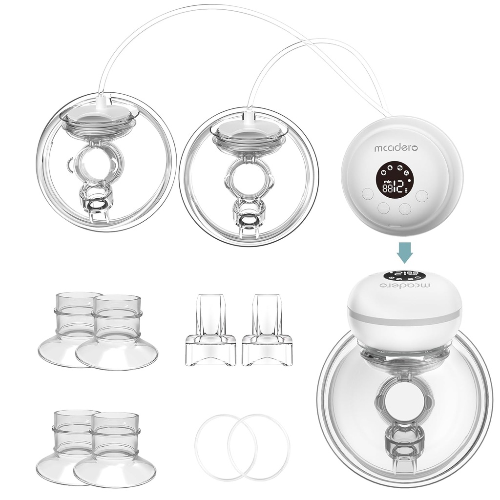 Breast pump Revolution Double, Wearable, Automatic, and USB Chargeable for on the go Convenience