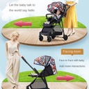 Reversible Handle Travel System Luxury Lightweight Baby Stroller