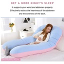 U Shaped Home Pregnancy Pillow,  140 X 80 with Pillow Cover