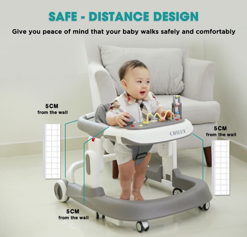 U-shaped Baby walker anti-o-leg anti-rollover with adjustable speed