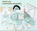 Autumn Cartoon Cute Dinosaur Printing Cotton Newborn Gift Box