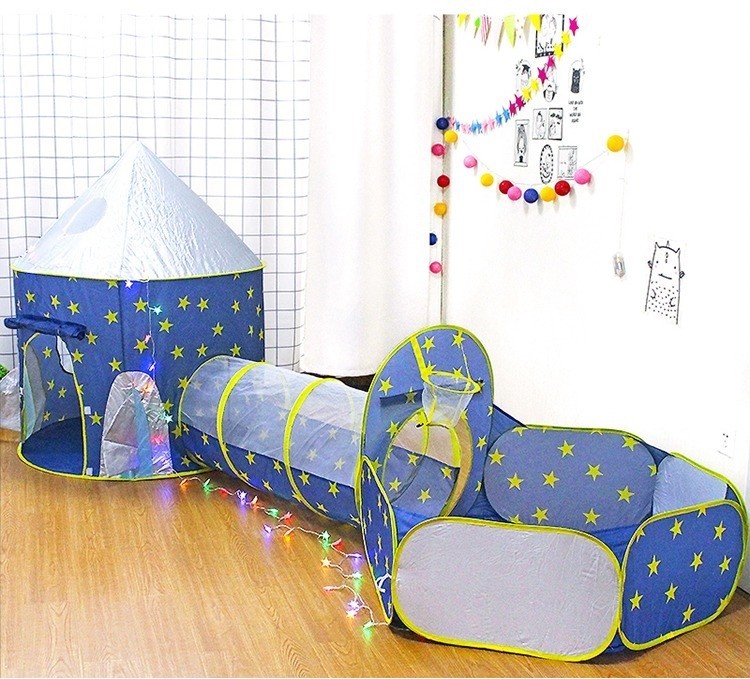 3 pieces castle child indoor outdoor play teepee kids tent 1 - 8 years
